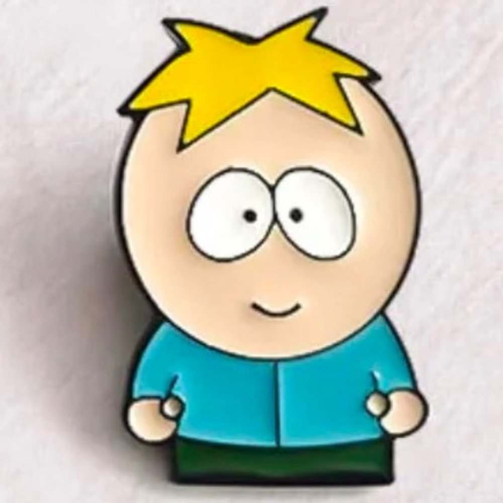 South Park Butters Stotch Pin Metal Enamel TV Show Bag Charm Comedy Humor Fun